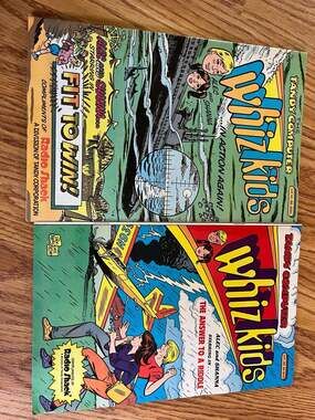 2 Vintage Radio Shack Tandy Computer Whiz Kids Promotional Comic Books: Fit To W